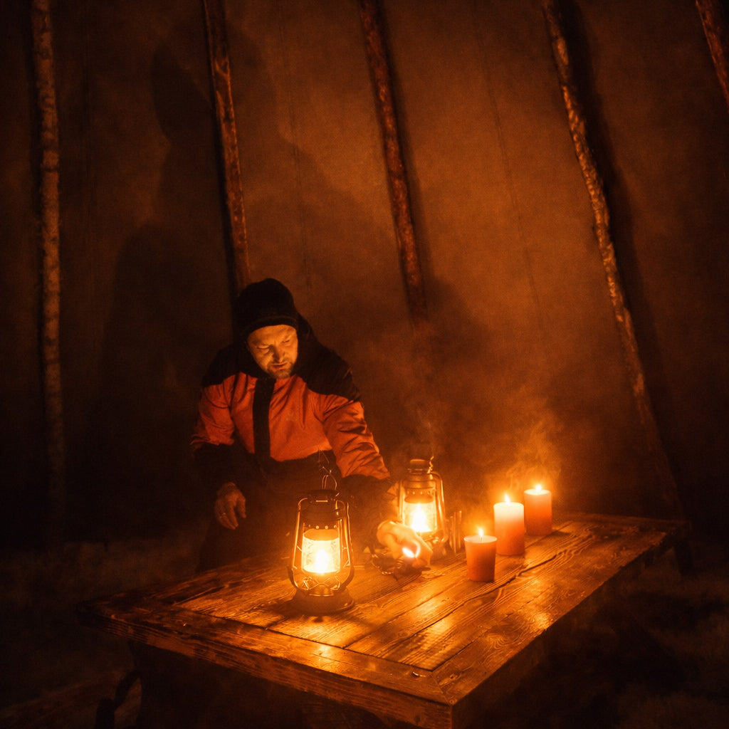 Evening Ice Fishing at Niesikivalo - Arctic Night Experience
