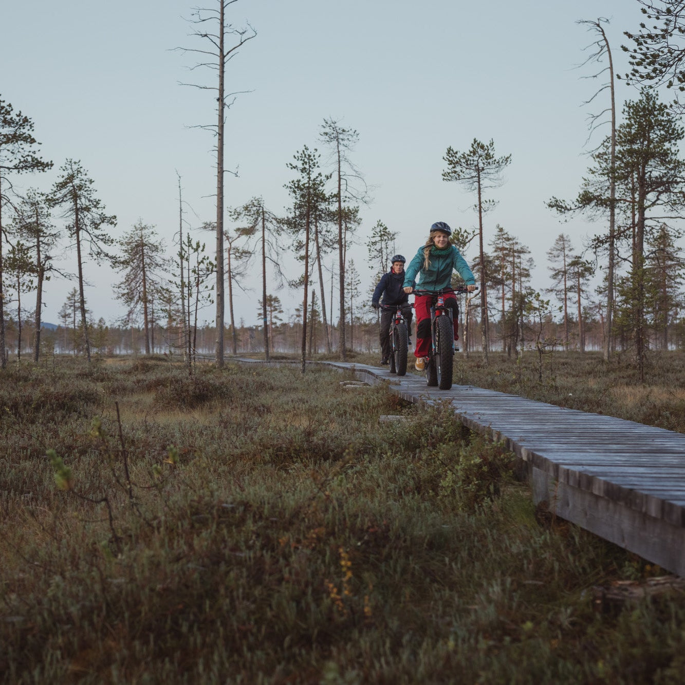 Autumn Electric Fatbike rental in Pyhä