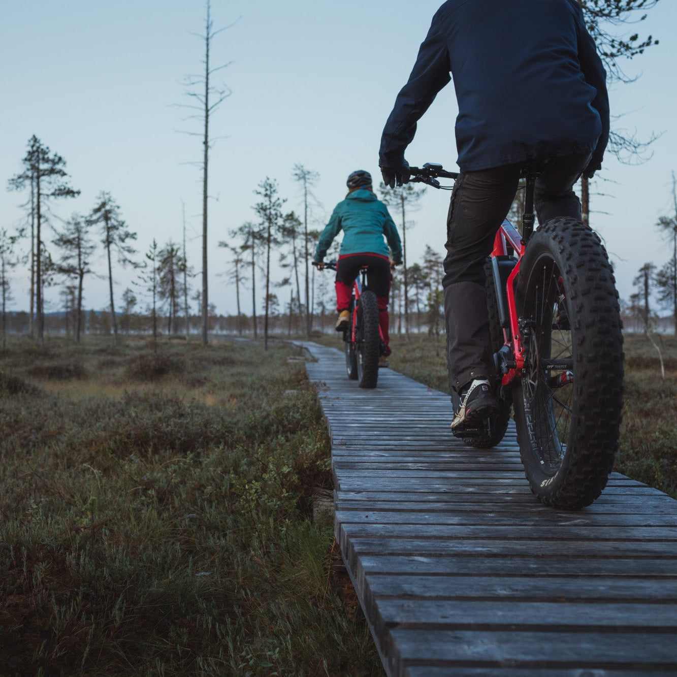 Autumn Electric Fatbike rental in Pyhä