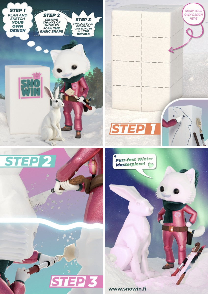 Snow Sculpting Experience with professionals