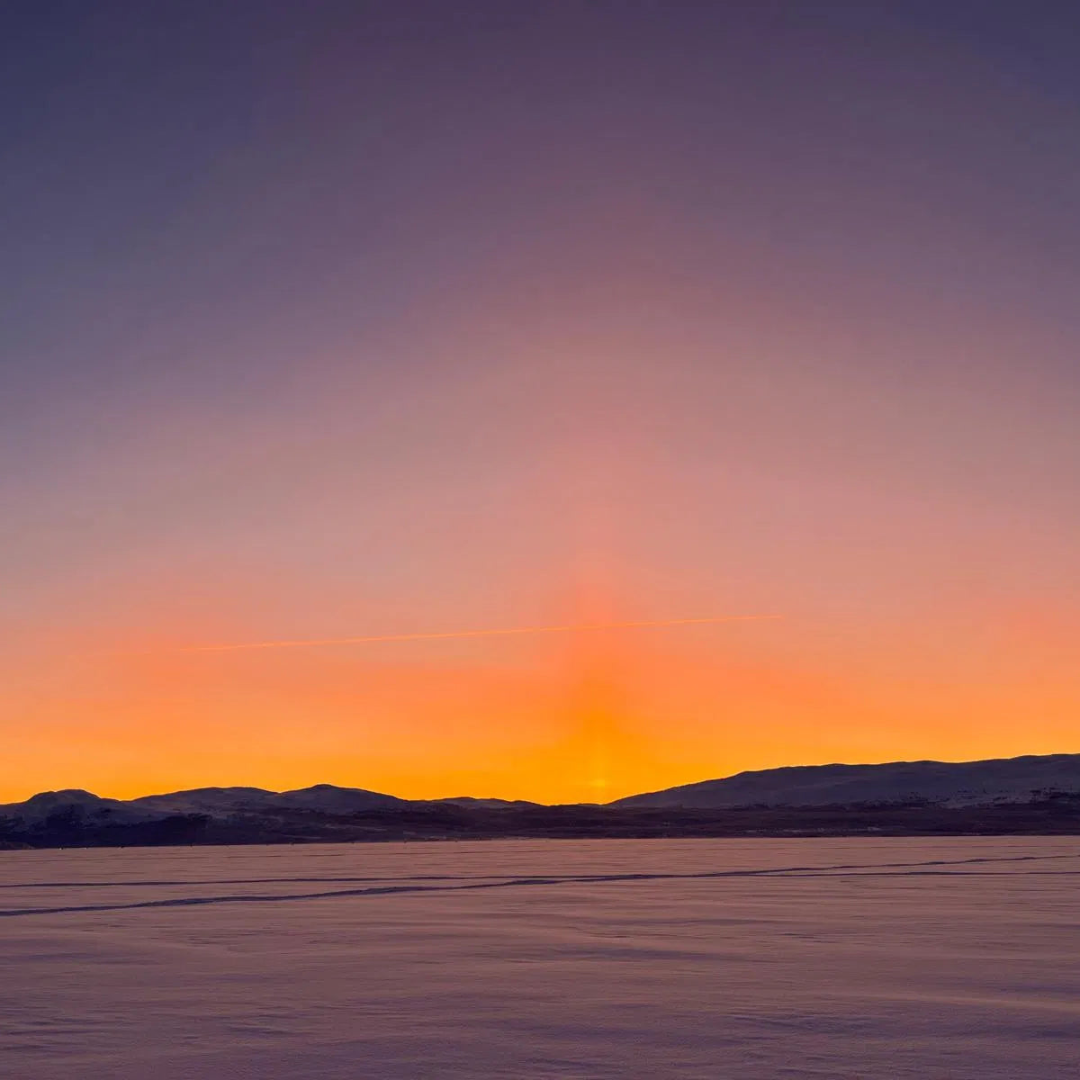Ice fishing trip to quiet lake