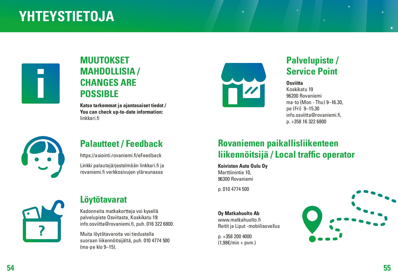 Public transport Rovaniemi info including contact points and local traffic operator, Rovaniemi City.